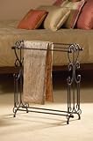 Old World Antique Iron Blanket & Quilt Rack