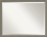 Parisian Silver Wall Mirror - Ex Large,29.9 x 23.9 Framed