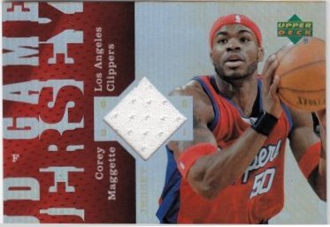 2006-07 UD Reserve Game Jersey Corey Maggette Los Angeles Clippers #CM Basketball Card