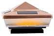 Pk/2 x 1: Yards & Beyond Stainless Steel Solar Postcap (QTP2-N2-AC-2)