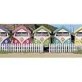 Canvas Print of VW Campers as Beach Huts