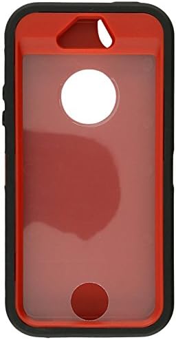 Generic MC0006 Cell Phone Case for iPhone 5/5s - Non-Retail Packaging - Black &amp; Red