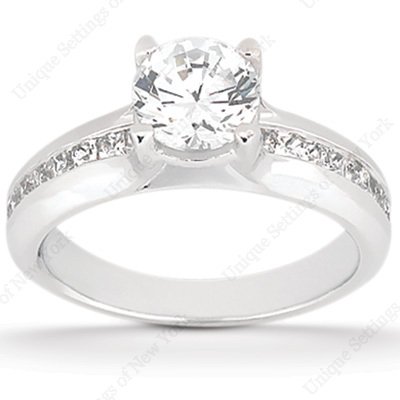 3.7 Ct Diamond Engagement Ring Bridal Set Princess Channel 14k White Gold