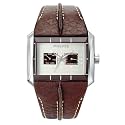 Police - PX10811C1 -Montre Homme Acier - Quartz Analogique - Fond Argent - Dateur Jour Date - Bracelet Cuir Marron