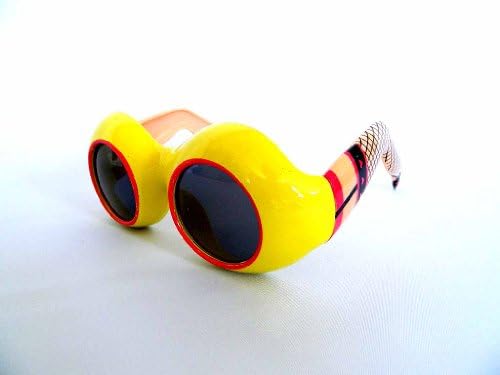Novelty Sunglasses - Fishnet Stockings Leg Sunglasses (Yellow)