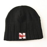 Nebraska Cornhuskers Wall Street Knit Beanie (Black, One Size Fits Most)