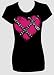 HUSTLER SHIRTS FOR GIRLS - HUSTLER CHAINED HEART T-SHIRT FOR JUNIORS - HUSTLER 'SAFE' TEE FOR WOMEN - HUSTLER FASHION TOPS