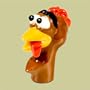 Ceramic Drunk Chicken Heads - New!, Bug Eyed