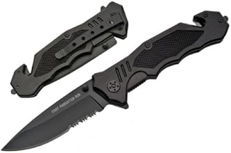PK-383 Tactical Rescue Assisted Open w/Glass Braker and Seatbelt Cutter