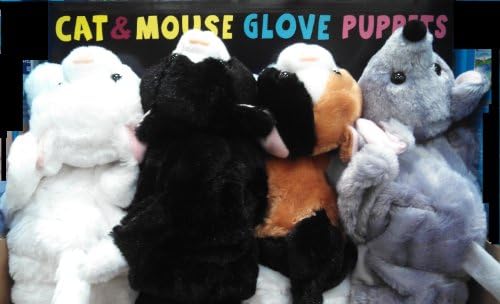 Cat & Mouse Glove Puppets (Set of 4)