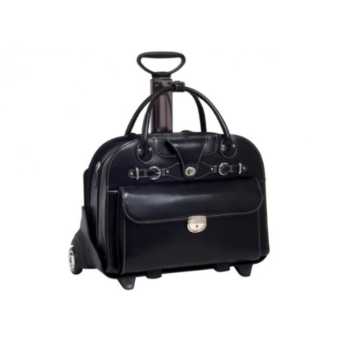 McKleinUSA ROSEVILLE 96645 Black Leather Ladies' Briefcase On Sale