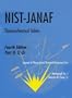 NIST-JANAF Thermochemical Tables 2 Volume-Set(Journal of Physical and Chemical Reference Data Monographs)
