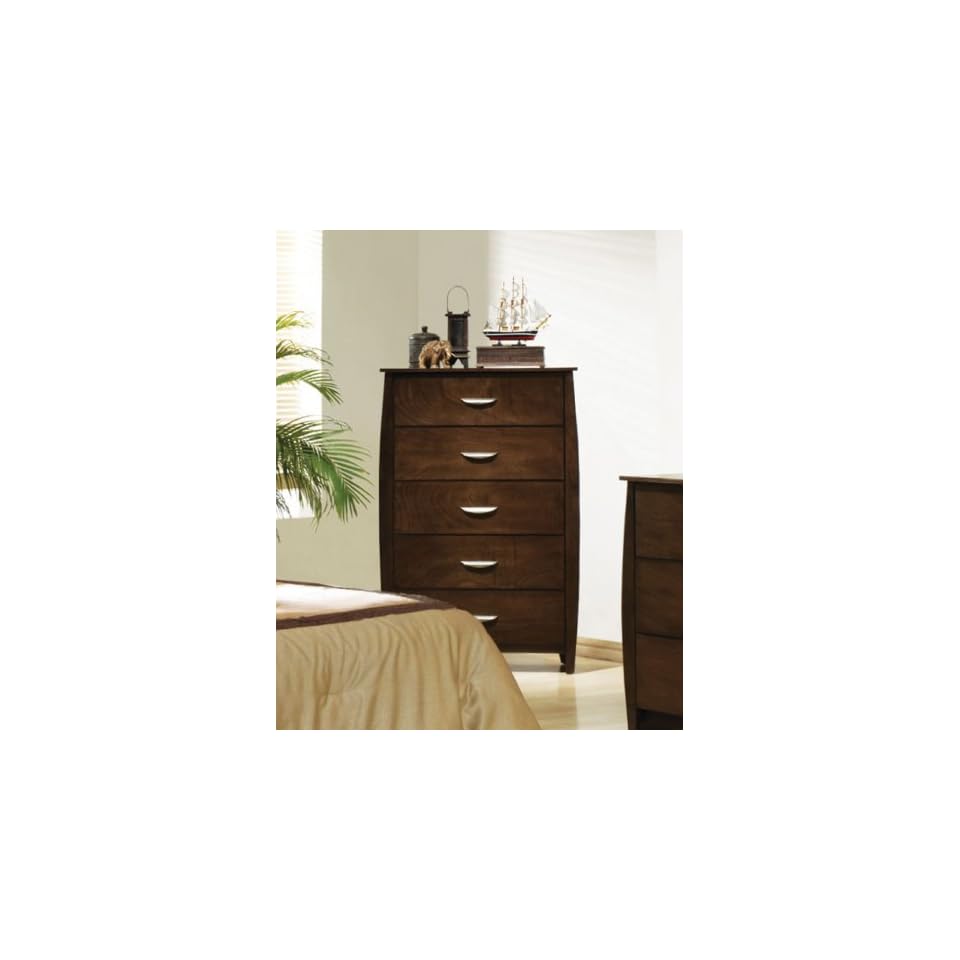Welton Usa Ch95 Elaine 5 Drawer Chest In Espresso On Popscreen
