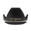 Mennon DC-sn 62 Improved Screw Mount 62mm Flower Lens Hood with Cap, Black