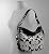 Coach Signature Zoe Shoulder Bag Black White