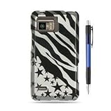 Black Silver Zebra With Stars Premium Design Hard Cover Case for Motorola X ....
