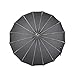 Topwedding 35'' Nylon Pagoda Vintage Parasol Bridal Rain Umbrella,Black
