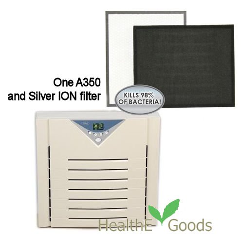 Alen A350 HEPA Air Purifier, w/ A350 Replacement Silver Ion HEPA Filter