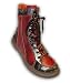 Eject trendige Damenstiefel Sony3 Mid black/red, Leder, Gr 40