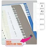 Redi-Tag Write-On Index Tabs, Permanent Adhesive, 7/16 x 1 Inches, Bulk Packed, 416 tabs Per Pack, White (31010)