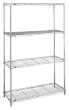 18 Gauge Steel 4-Shelf Unit in Chrome