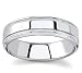Jewelry : Tungsten Carbide Men's Wedding Band with Channels, 6mm
