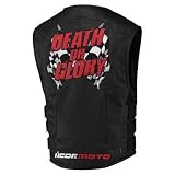 Icon Regulator Leather Vest Death or Glory - Free Shipping - New 2010