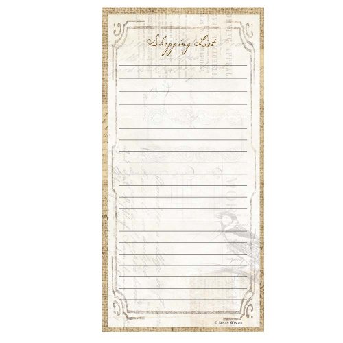 C.R. Gibson 75 Sheet Magnetic Shopping List Pad, Perfect Setting