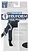 Truform Men's 15-20 mmHg Knee High Cushioned Athletic Support Compression Socks, Black, Medium (2 Pairs)