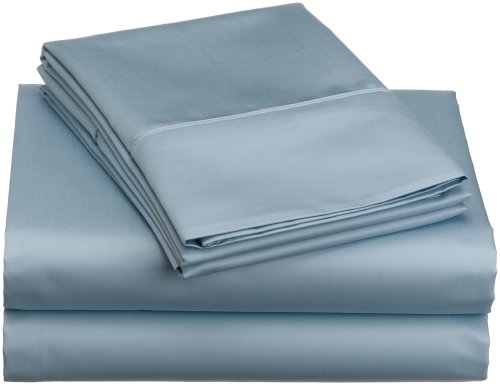 Pike Street 1000 Thread Count Egyptian Cotton Queen Sheet Set, Light Blue