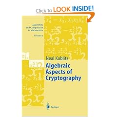 Algebraic Aspects of Cryptography (Algorithms and Computation in Mathematics)