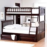 Atlantic Furniture Columbia Twin over Full Bunk Bed