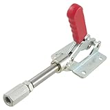 uxcell　トグルクランプ　ハンドツール　金属、プラスチック　プッシュプル　レッド、シルバートーン