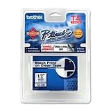 Brother TZe131 Black on Clear 1/2-Inch Labeling Tape (26.2 Feet)