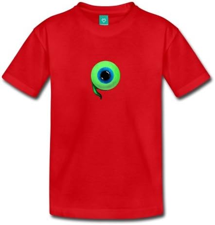 Spreadshirt Kids Jacksepticeye Eyeball T-Shirt, Red, Youth M