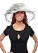 Lady Lou Two Tone Organza Derby Hat with Ruffles