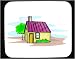 All Products : Decorated Mouse Pad with cottage, cabin, landscape