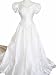 41kIsgRGXlL. SL75  White Short Sleeve Wedding Dress Bridal Gown 6 8, FL8