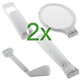 GTMax 2 Pack 3-in-1 Sports Kit - Tennis / Golf / Baseball for Nintendo Wii