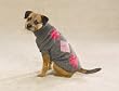 GRAY/PINK - LARGE - Tonal Argyle Dog Sweater