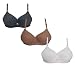 Eraa Full Cup Padded & Non-Wired Black/White/Skin Bra_Pack Of 3 RS.495.00