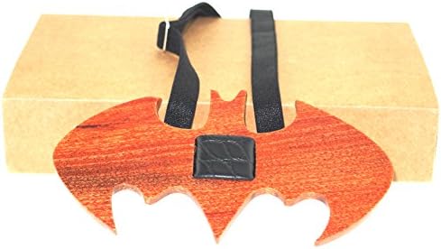 Handmade Men's Designer Batman Wooden Bow Tie Wedding Cocktail Party Favor Gifts