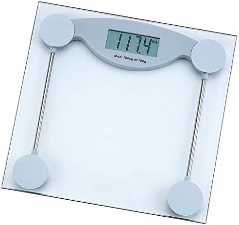 330lb Electronic Body Weight Scale Tempered Glass LCD Digital Bathroom