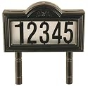 Moonrays 93100 2-Sided Address Light Solar Powered Glowing Stake Mount or Wall Mount