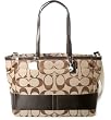 Coach Hamptons Stripe Baby Diaper Multifunction Bag Tote 13803 Mahogany