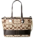 Coach Hamptons Stripe Baby Diaper Multifunction Bag Tote 13803 Mahogany