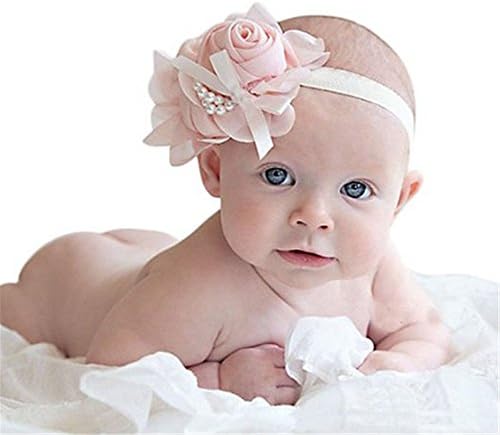 Meditative Rose Lovely Angel Girls Baby Pearl Flowers Hairband Headbands(8Pack)