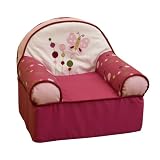 Lambs & Ivy Raspberry Swirl Slipcover Chair