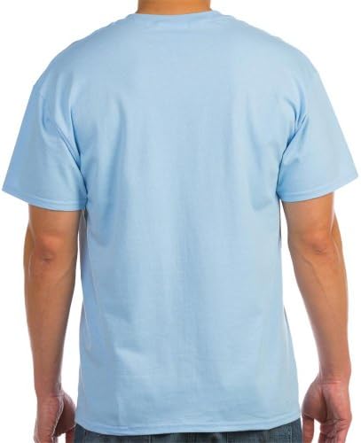 CafePress Still Plays With Blocks Ash Grey T-Shirt Light T-Shirt - L Light Blue