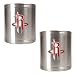 Houston Rockets NBA 2pc Stainless Steel Can Holder Set - Primary Logo by Great American Products